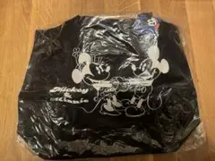 Disney Mickey&Minnie モノトーンショッピングトートバッグ