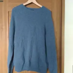 美品　UNIQLO XL 水色ニット・セーター　ユニクロニット