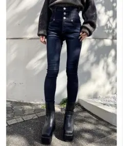 EMODA 【ELDER】FIX H/W DENIM スキニー ハイウエスト