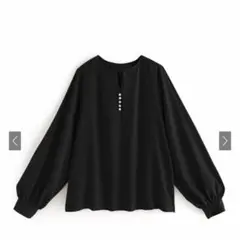 GRL パールキーネックブラウス　[fo1835]