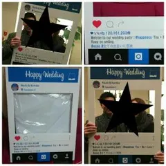 ウェルカムボード★結婚式★インスタフレームA1セルフカット