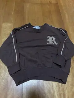 RRRoment 長袖トレーナー ブラウン 100cm