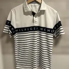 TOMMY HILFIGER ストライプポロシャツ M