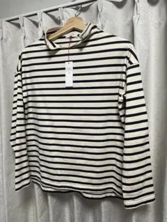 完売品52%オフ【新品】ボーダー長袖カットソー綿100%サイズ38日本製