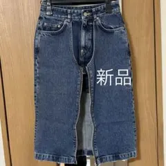 新品タグ付きジョンローレンスサリバンジップデニムスカートインディゴSスリットのサムネイル