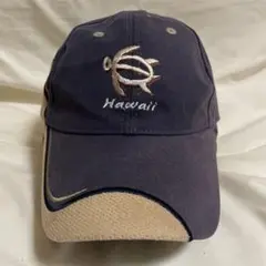 美品 HAWAII ハワイ スーベニア キャップ フリーサイズ ネイビー 古着