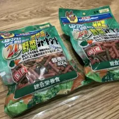 ヘルシーエクセル低脂肪ササミ＆21種類の野菜ジャーキーフード 400g２袋のサムネイル