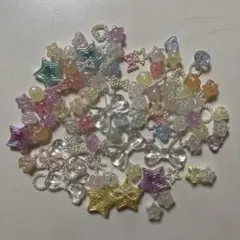 ビーズ　まとめ売り　デコレーションパーツ　プラスチックパーツ