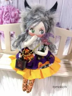人気❣️ハロウィン❤️ドールチャーム❤️ハンドメイド ❤️カントリードール❤️姉妹❤️姉