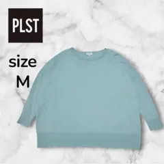 PLST ドルマンスリーブ ニット スリット プルオーバー　M