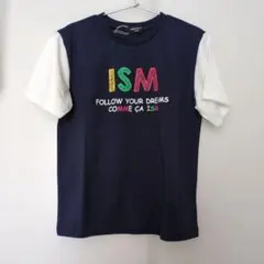 COMME CA ISM 130A Tシャツ ネイビー/ホワイト