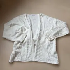 GLOBAL WORK アイボリー 長袖カーディガン F