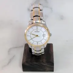 動作未確認　フェンディ オロロジ デイト 210Ｇ 白 ホワイト文字盤 メンズ