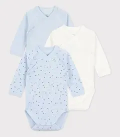 【PETIT BATEAU】プチバトー ロンパース３セット