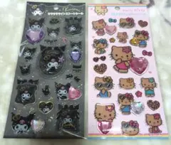 キラキララインストーンシール　クロミ　キティ　D