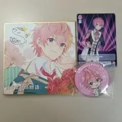 さとみ すとぷり 缶バッジ 色紙 カード 3点セット