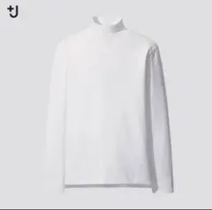 ユニクロ +J ジルサンダー スーピマコットンモックネックT ホワイト XS