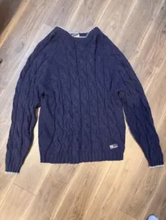 Pepe Jeans ケーブル編みセーター ネイビー
