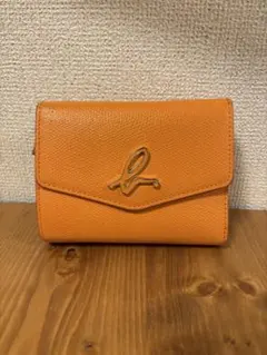 アニエスベー　二つ折り財布　オレンジのサムネイル