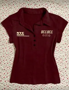 半袖ポロシャツ バーガンディ 3XL