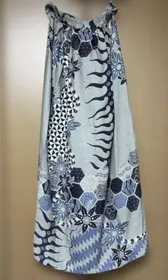 pluscollection マレーシア バティック柄ロングスカート サイズ14のサムネイル