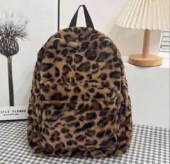 1度のみ使用★ヒョウ柄リュックサック
