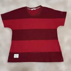 le coq sportif ボーダー 半袖Tシャツ レッドのサムネイル