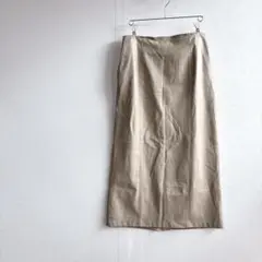 プラステ フェイクレザー ナロー ロング スカート 洗える ストレッチ 上品 s