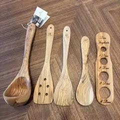 Arte Legno オリーブウッド キッチンツール 5点セットのサムネイル