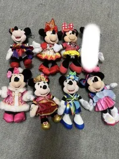 バラ売り可 ディズニー ミニーマウス ぬいぐるみバッジ まとめ売り