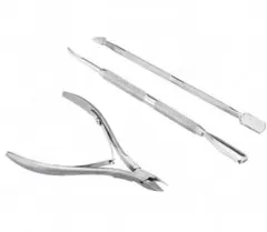 ネイルケア 3点セット キューティクルニッパープ ッシャー甘皮ケア