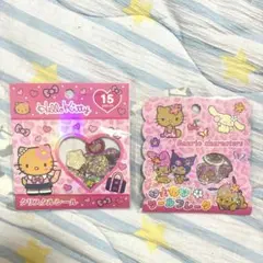 正規品 サンリオ クリスタルシール おはじきシール 日焼けキティ ギャルキティ