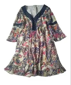 グレースコンチネンタル 素敵な柄のチュニック ワンピース