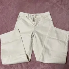 ユニクロホワイトデニム　24インチ