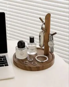 木製 キーホルダー収納 アクセサリートレー