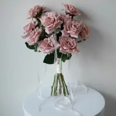 アーティフィシャルフラワー ＊ ウェディングブーケ 韓国 ブーケ クラッチブーケ