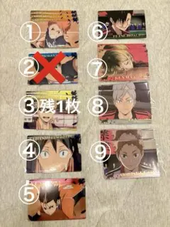 ハイキュー!! ウエハース6 13枚 バラ売り⭕️