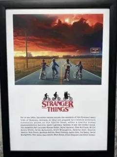 Stranger Things アートポスター 額縁付き フォトフレーム　A4