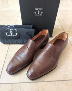 ⭐️極美品⭐️　ガジアーノ&ガーリング　ローファー　メダリオン　ブラウン ⭐️極美品⭐️ ガジアーノ&ガーリング コインローファー メダリオン