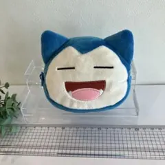 ★新品未使用★ポケモン、ポケットモンスター 顔型ミニポーチ～カビゴン～　1点
