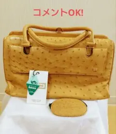 OSTRICH レモンイエロー トートバッグ オーストリッチ - メルカリ