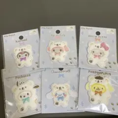 サンリオ パイルワッペン6個セット