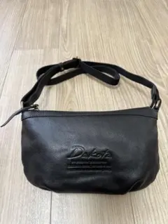 極美品 ダコタ ショルダーウォレット ポシェット フラップ レザー ロゴ 
