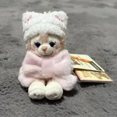 【新品未使用】香港ディズニー　リーナベル　冬　お座りぬいぐるみキーチェーン