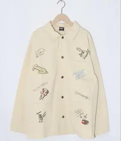 スカラーパリティ　361101：らくがき風ワッペンシャツジャケット