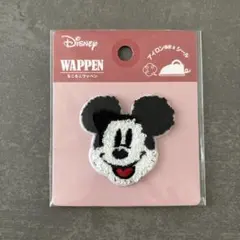 ディズニー もこもこワッペン シール ミッキー