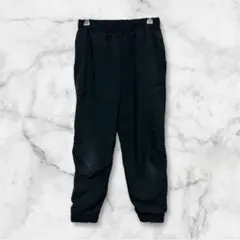 アディダス　ジョガーパンツ　ロゴ刺繍　S ウエストゴム紐あり