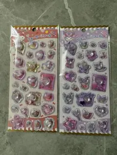 サンリオ ウォーターインシール ハローキティ クロミ 2枚セット ストーン付き