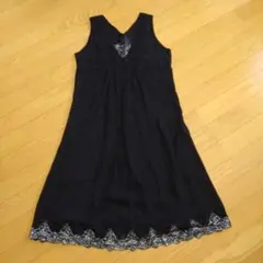 pastel ma'am ノースリーブワンピース F 黒のサムネイル