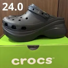 新品未使用 Crocs 厚底サンダル スーパーベイクロッグ 24センチ